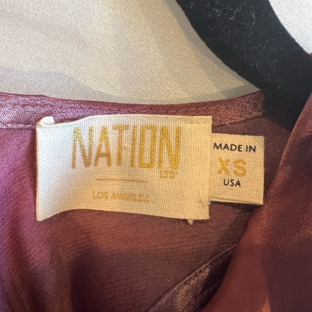 NATION COWL NICK TIE DYE TOP SIZE XS - Picture 4 of 5